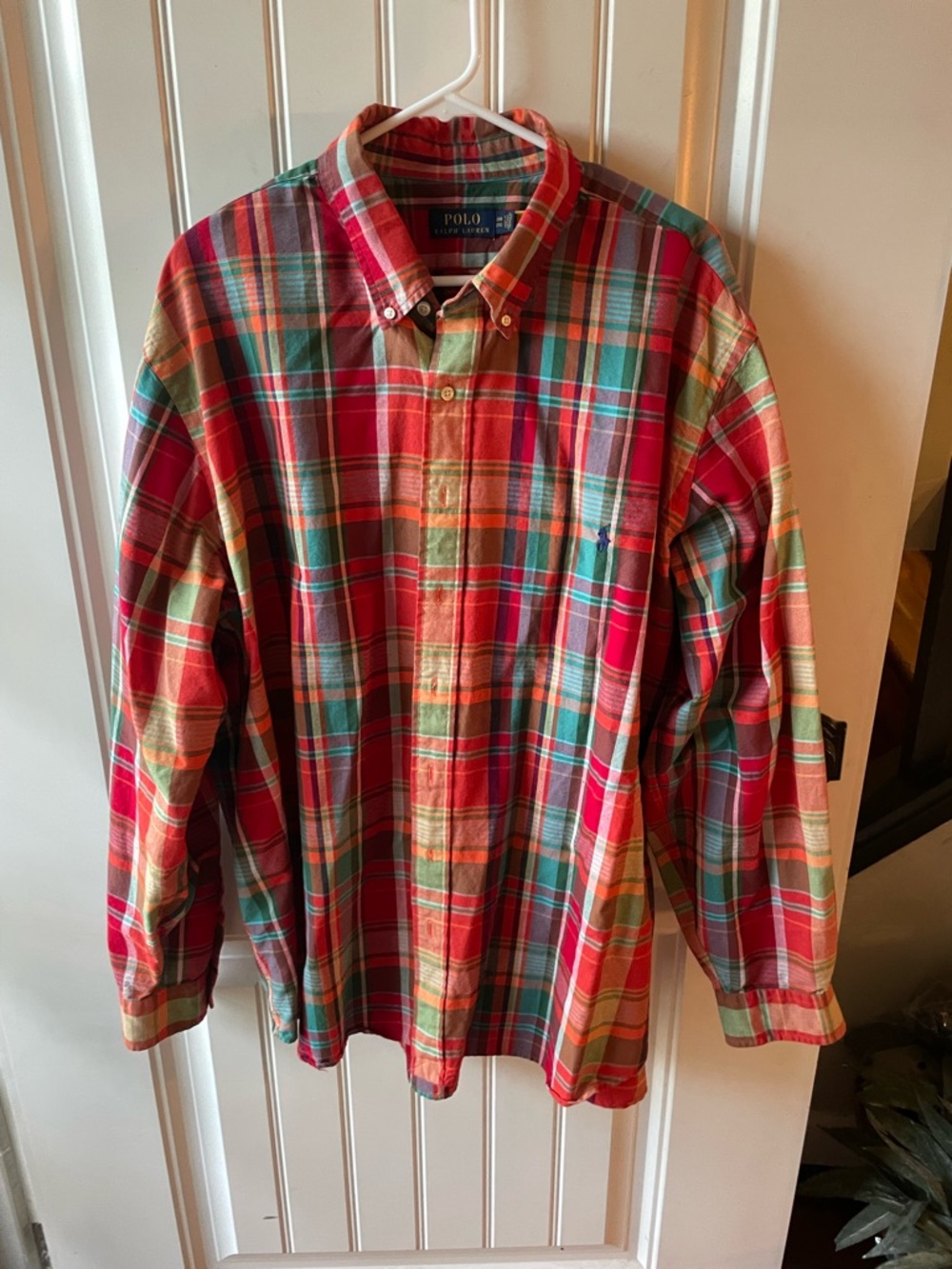 Polo Ralph Lauren Red Plaid Button-Down Shirt 2XB 2TG